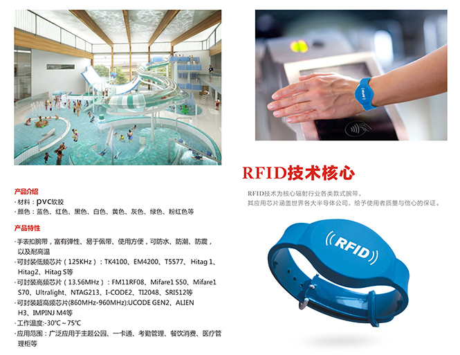 RFID PVC软胶腕带(手表扣)