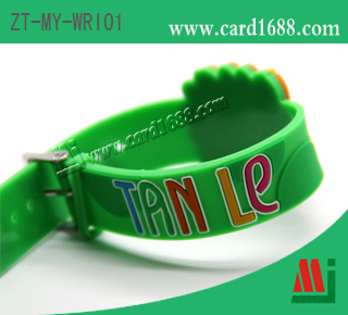 型号: ZT-MY-WRI01 (低频/高频软质PVC 手腕带) 