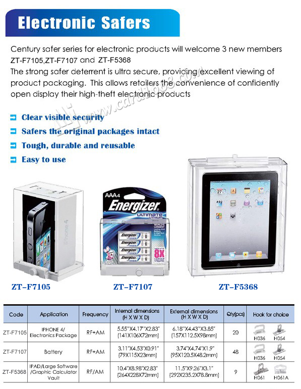 Product Type: ZT-F7105 (Electronic product safer)